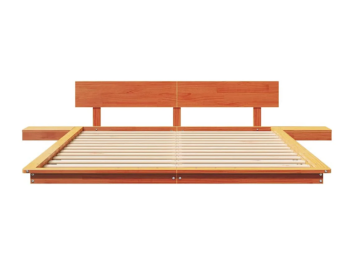 Lit double | Lit adulte | Cadre de lit Marron 160x200 cm bois