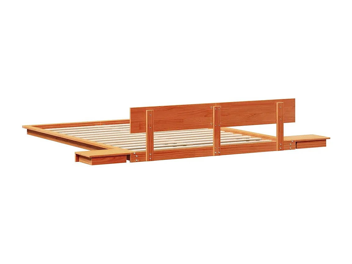 Lit double | Lit adulte | Cadre de lit Marron 160x200 cm bois
