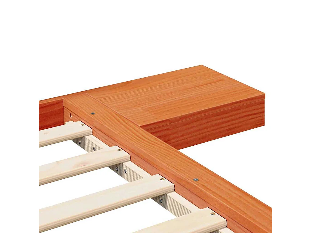 Lit double | Lit adulte | Cadre de lit Marron 160x200 cm bois