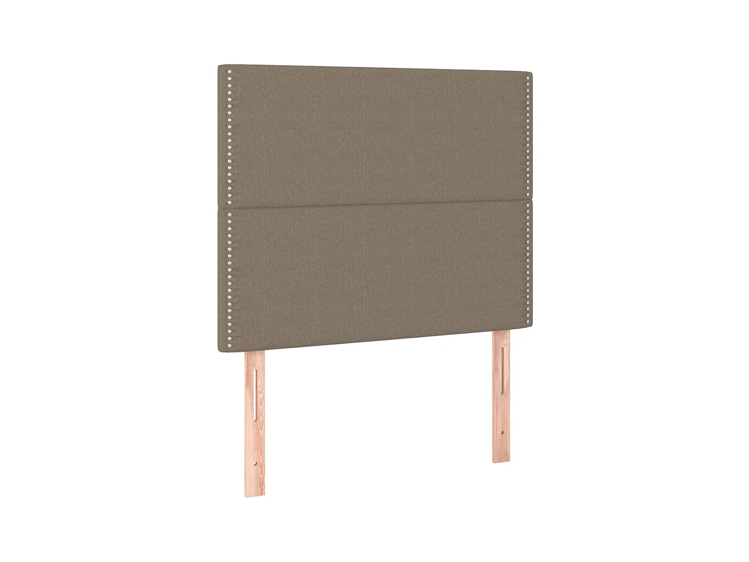 Lit simple | Lit adulte, enfant | Cadre de lit taupe 120x200 cm tissu