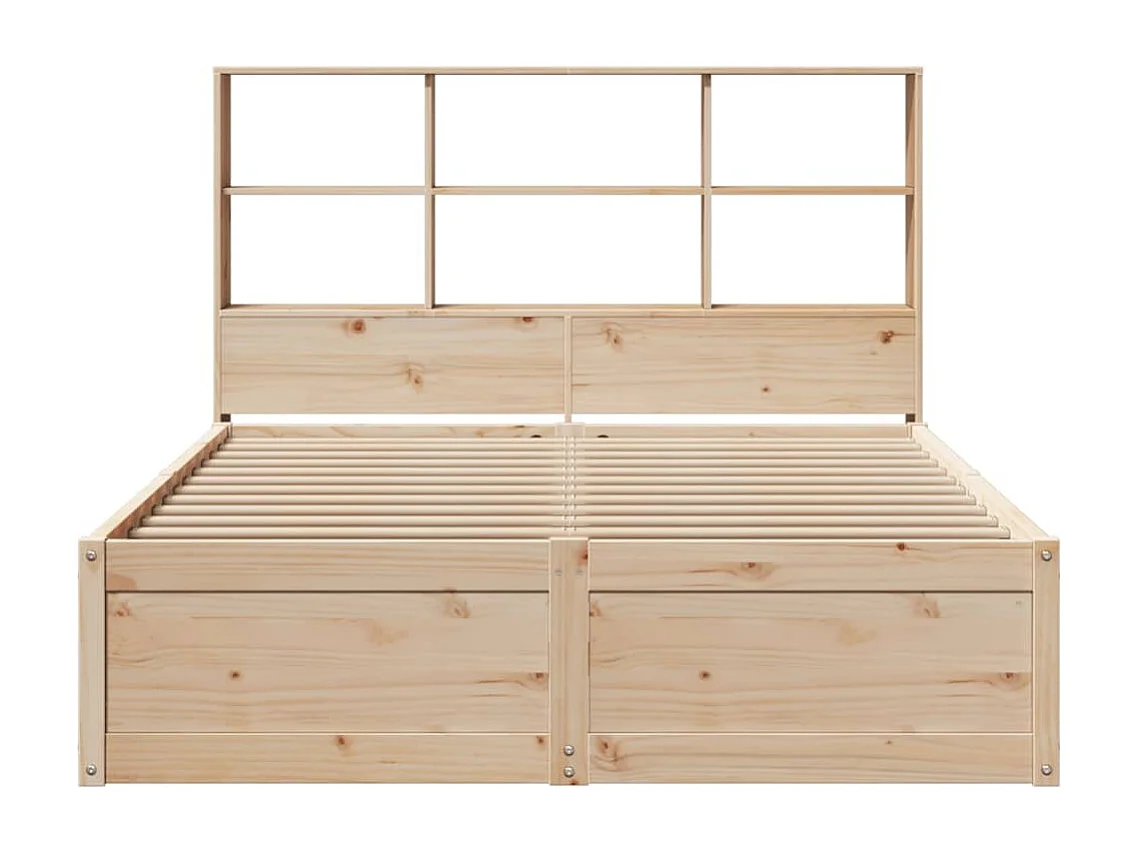 Letto per adulti | Letto matrimoniale | Giroletto senza Materasso 140x200 cm in Legno Massello di Pino