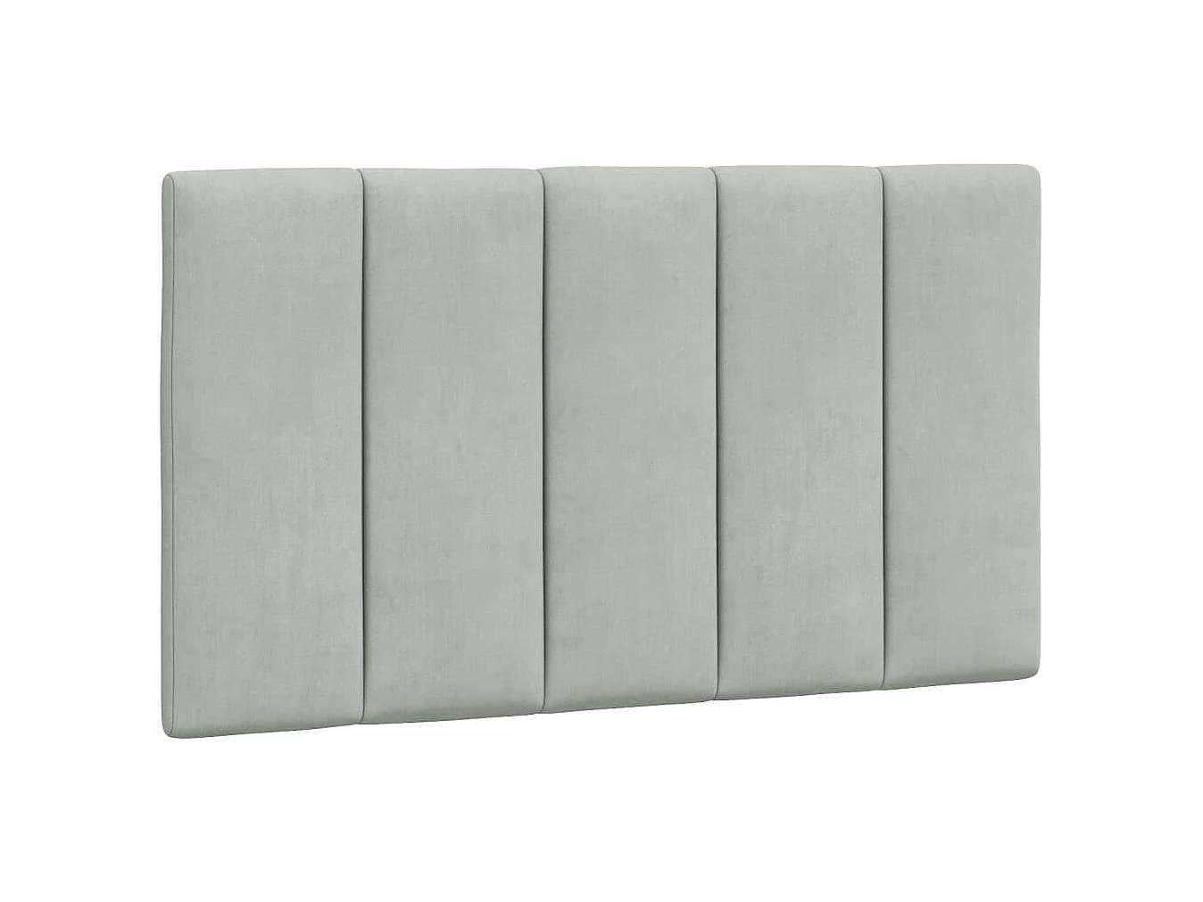Lit simple | Lit adulte, enfant | Cadre de lit gris clair 90x190 cm velours
