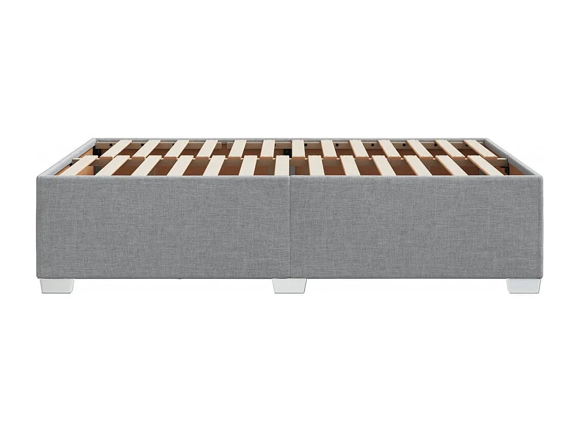 Letto per adulti | Letto singolo | Giroletto senza Materasso Grigio Chiaro 120x200 cm Tessuto