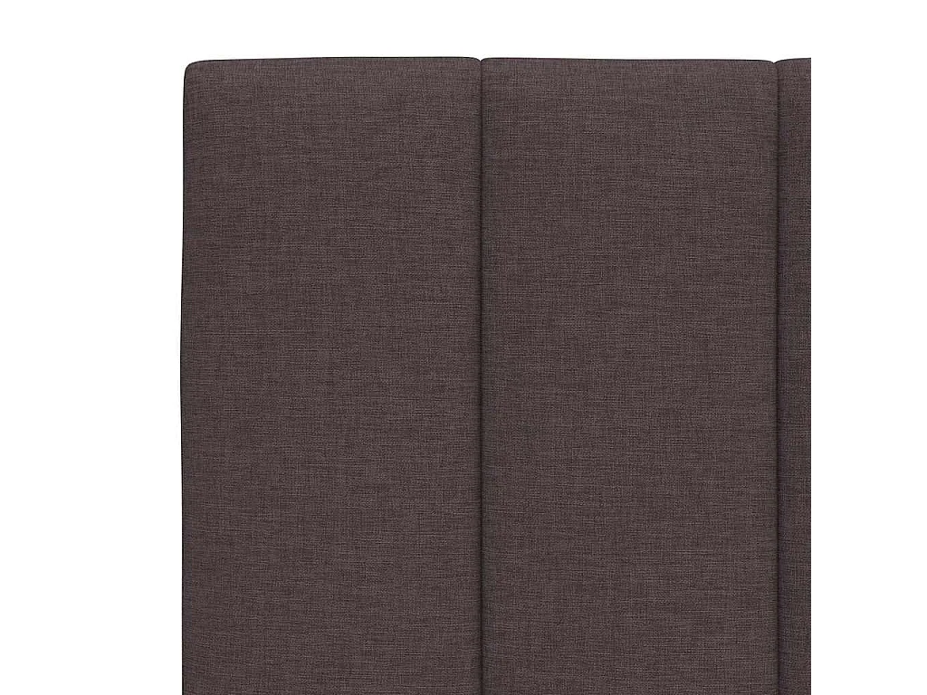 Lit double | Lit adulte | Cadre de lit marron foncé 160x200 cm tissu