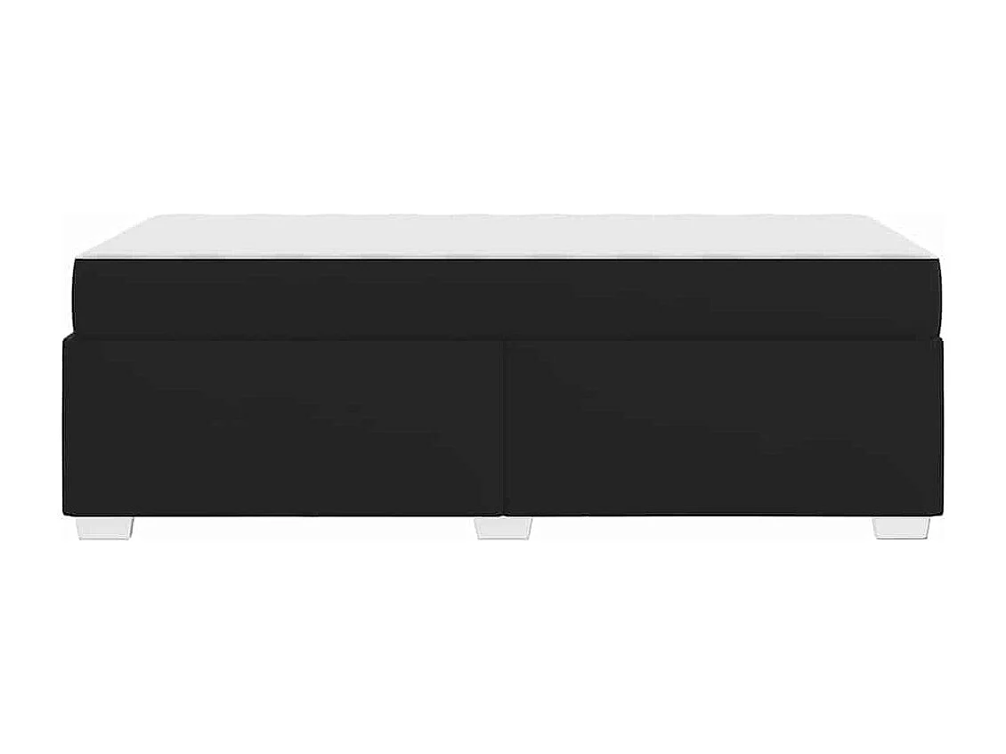 Lit simple | Lit adulte, enfant | Cadre de lit Noir 100x200 cm Faux cuir