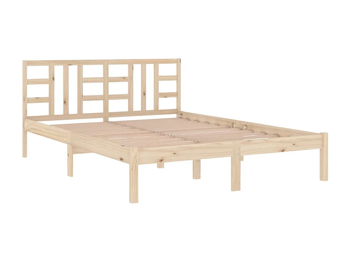 Lit double | Lit adulte | Cadre de lit 135x190 cm bois massif