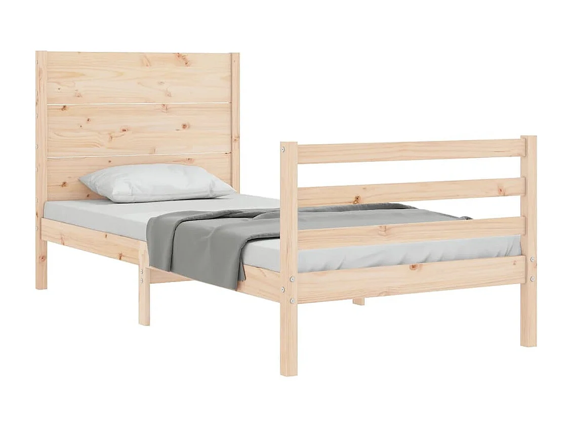 Lit simple | Lit adulte, enfant | Cadre de lit 100x200 cm bois massif