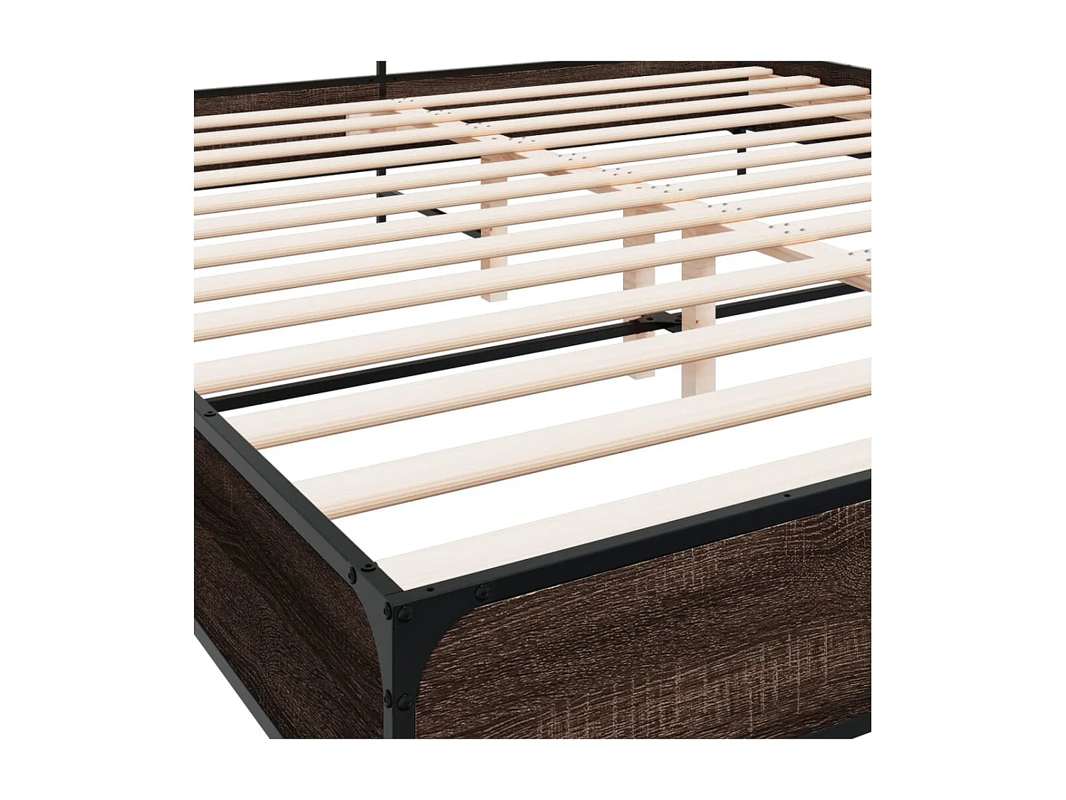 Lit double | Lit adulte | Cadre de lit chêne marron 180x200 cm