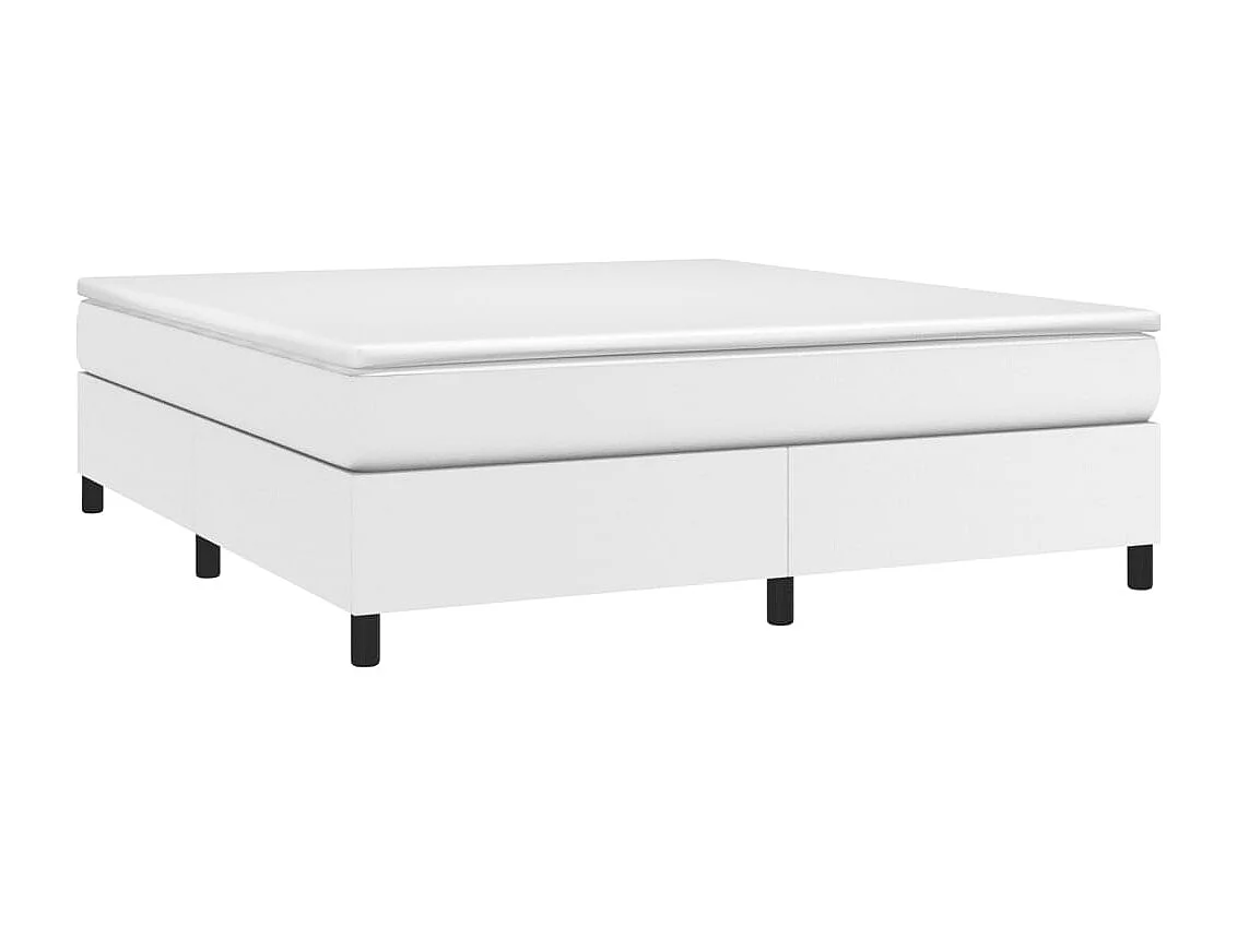 Lit double | Lit adulte | Cadre de lit blanc 160x200 cm similicuir