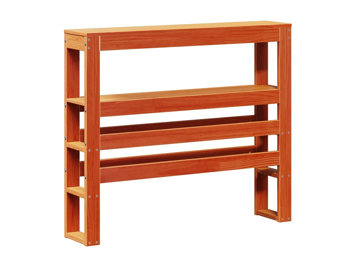 Lit simple | Lit adulte, enfant | Cadre de lit cire marron 75x190 cm bois pin massif