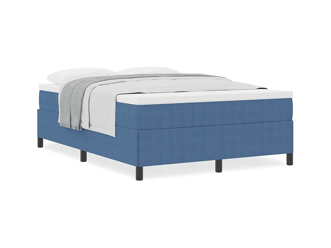 Lit double | Lit adulte | Cadre de lit Bleu 140x200 cm Tissu en velours côtelé