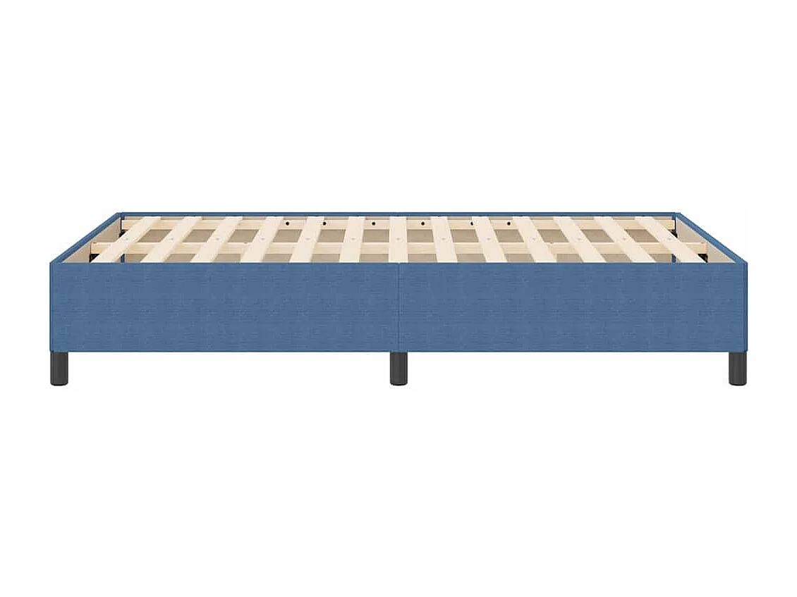 Lit double | Lit adulte | Cadre de lit Bleu 140x200 cm Tissu en velours côtelé