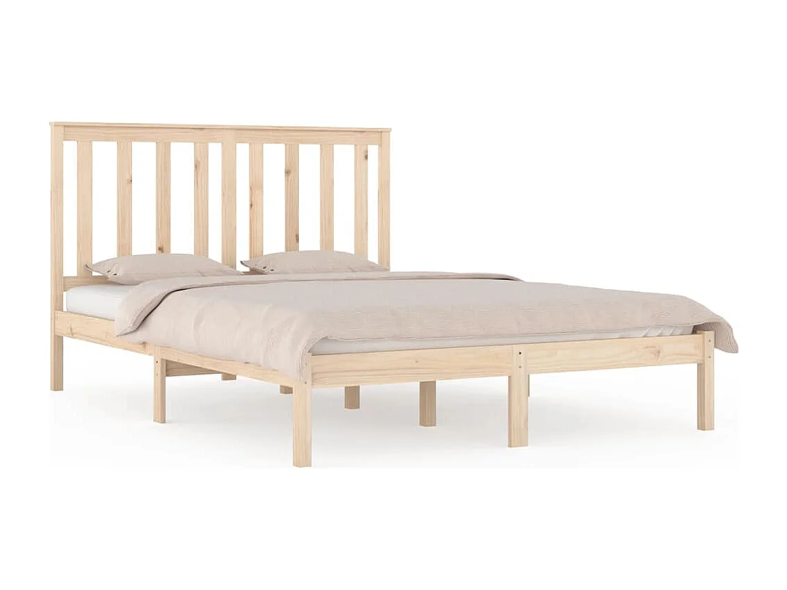 Lit double | Lit adulte | Cadre de lit bois massif 135x190 cm