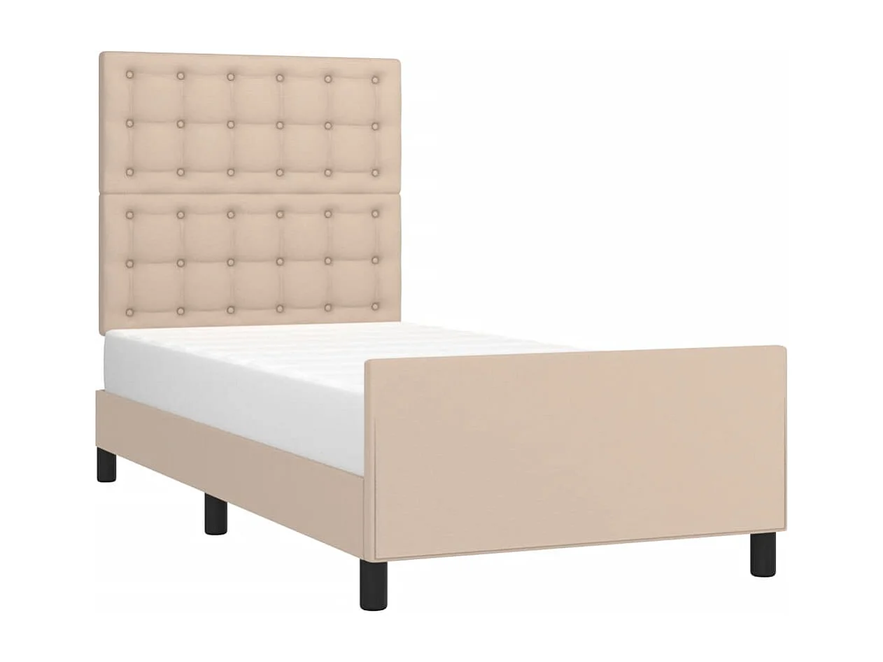 Lit simple | Lit adulte, enfant | Cadre de lit cappuccino 100x200 cm similicuir