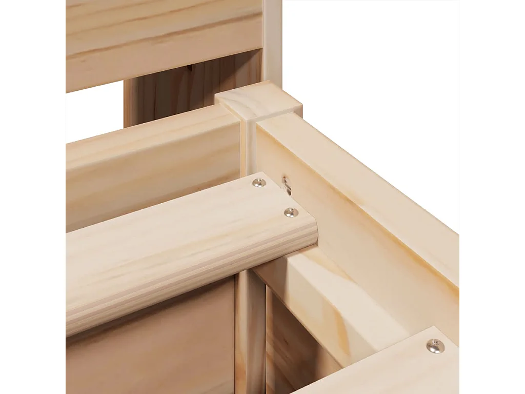 Lit double | Lit adulte | Cadre de lit 140x190 cm bois de pin massif