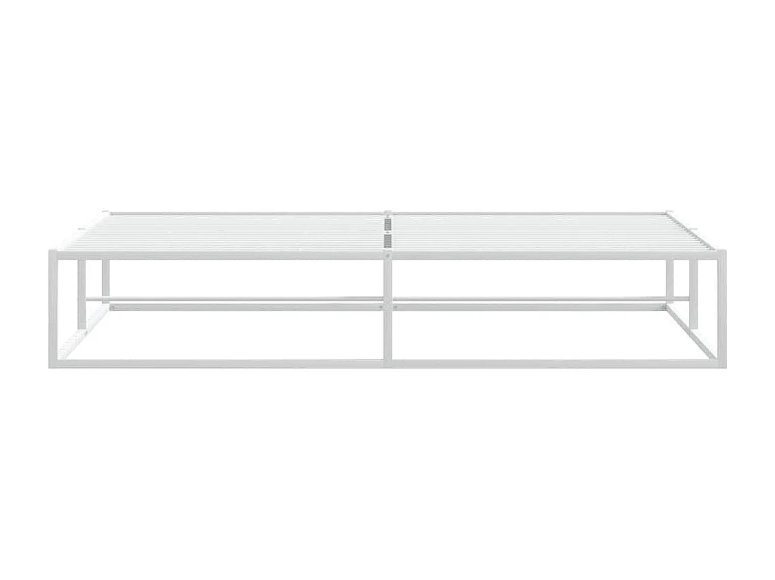 Letto per adulti | Letto matrimoniale | Giroletto senza Materasso Bianco 180x200 cm Metallo