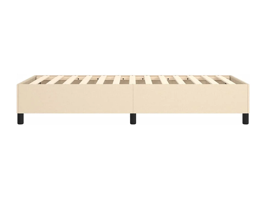 Lit simple | Lit adulte, enfant | Cadre de lit crème 90x190 cm tissu