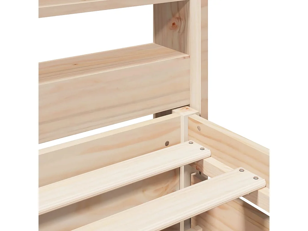 Lit simple | Lit adulte, enfant | Cadre de lit 100x200 cm bois massif de pin