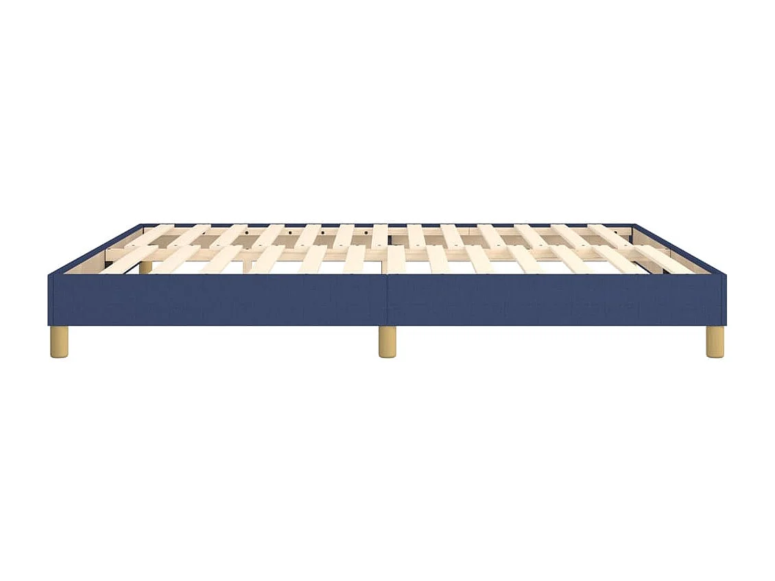 Lit double | Lit adulte | Cadre de lit bleu 160x200 cm tissu