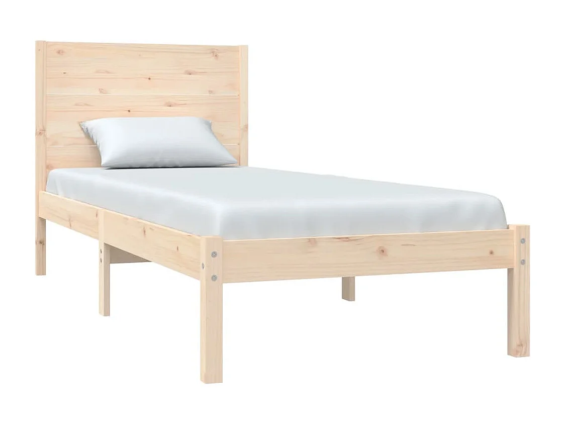 Lit simple | Lit adulte, enfant | Cadre de lit 90x200 cm bois de pin massif