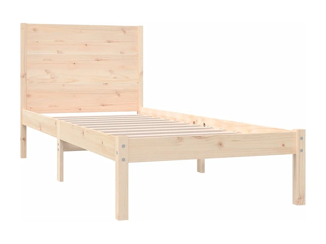 Lit simple | Lit adulte, enfant | Cadre de lit 90x200 cm bois de pin massif