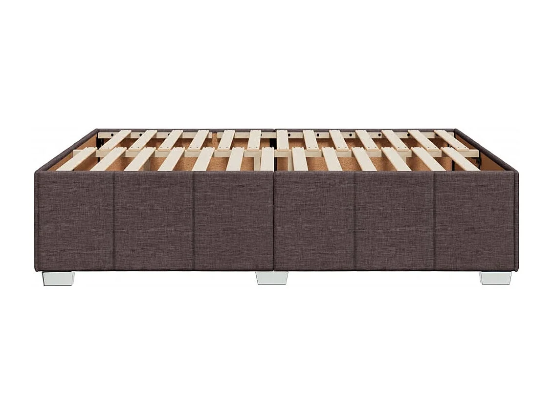 Letto per adulti | Letto matrimoniale | Giroletto senza Materasso Marrone Scuro 140x200 cm Tessuto