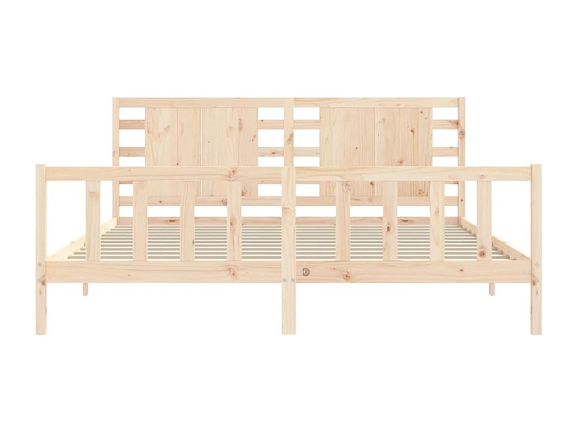 Lit double | Lit adulte | Cadre de lit 200x200 cm bois massif de pin