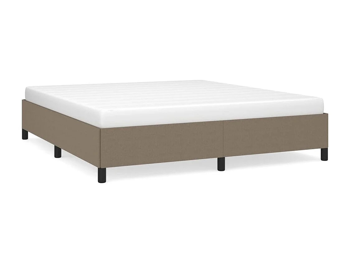 Lit double | Lit adulte | Cadre de lit taupe 180x200 cm tissu