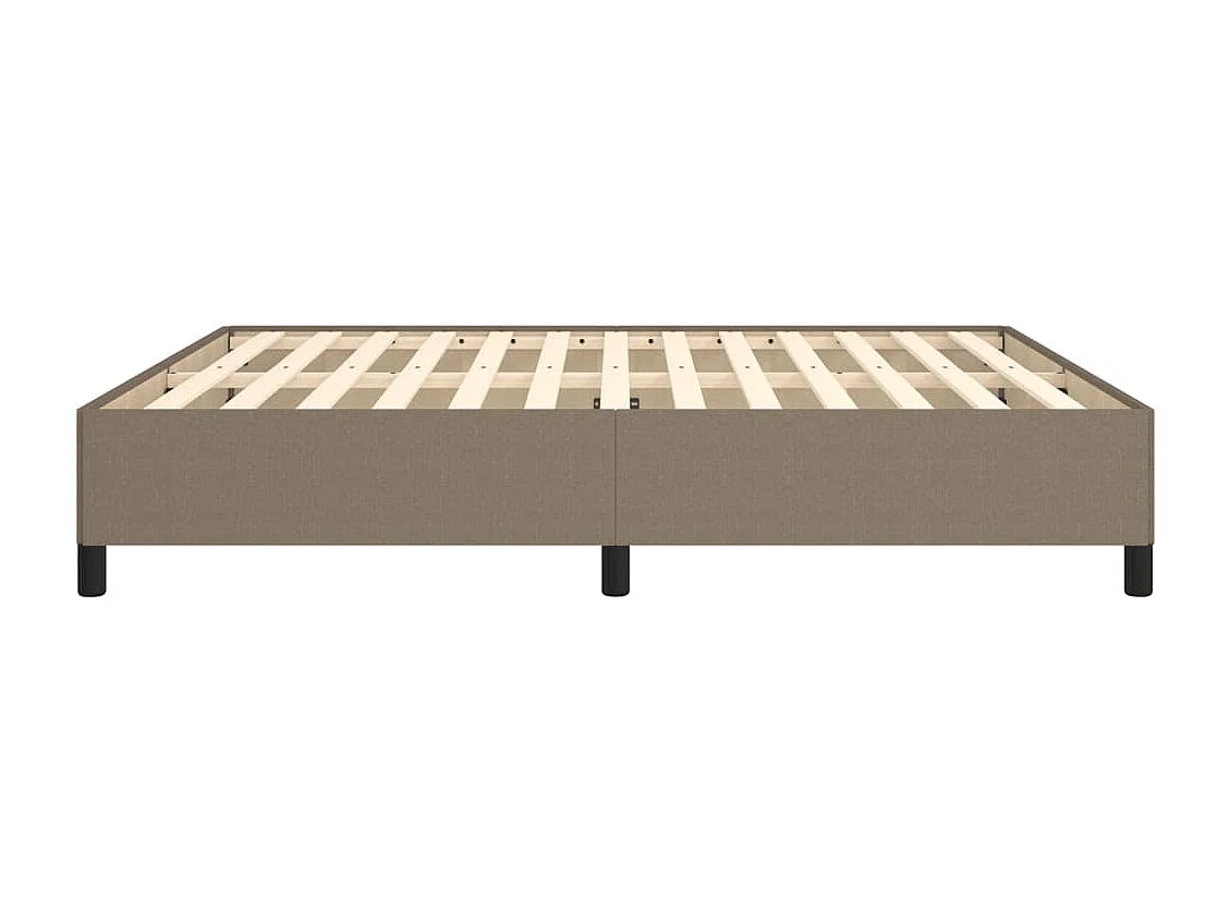 Lit double | Lit adulte | Cadre de lit taupe 180x200 cm tissu