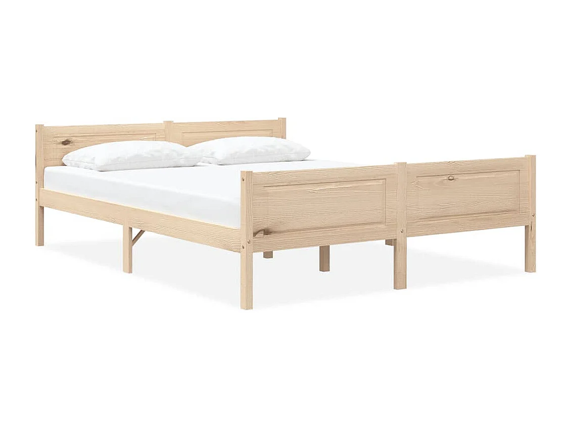 Lit simple | Lit adulte, enfant | Cadre de lit bois de pin massif 120x200 cm