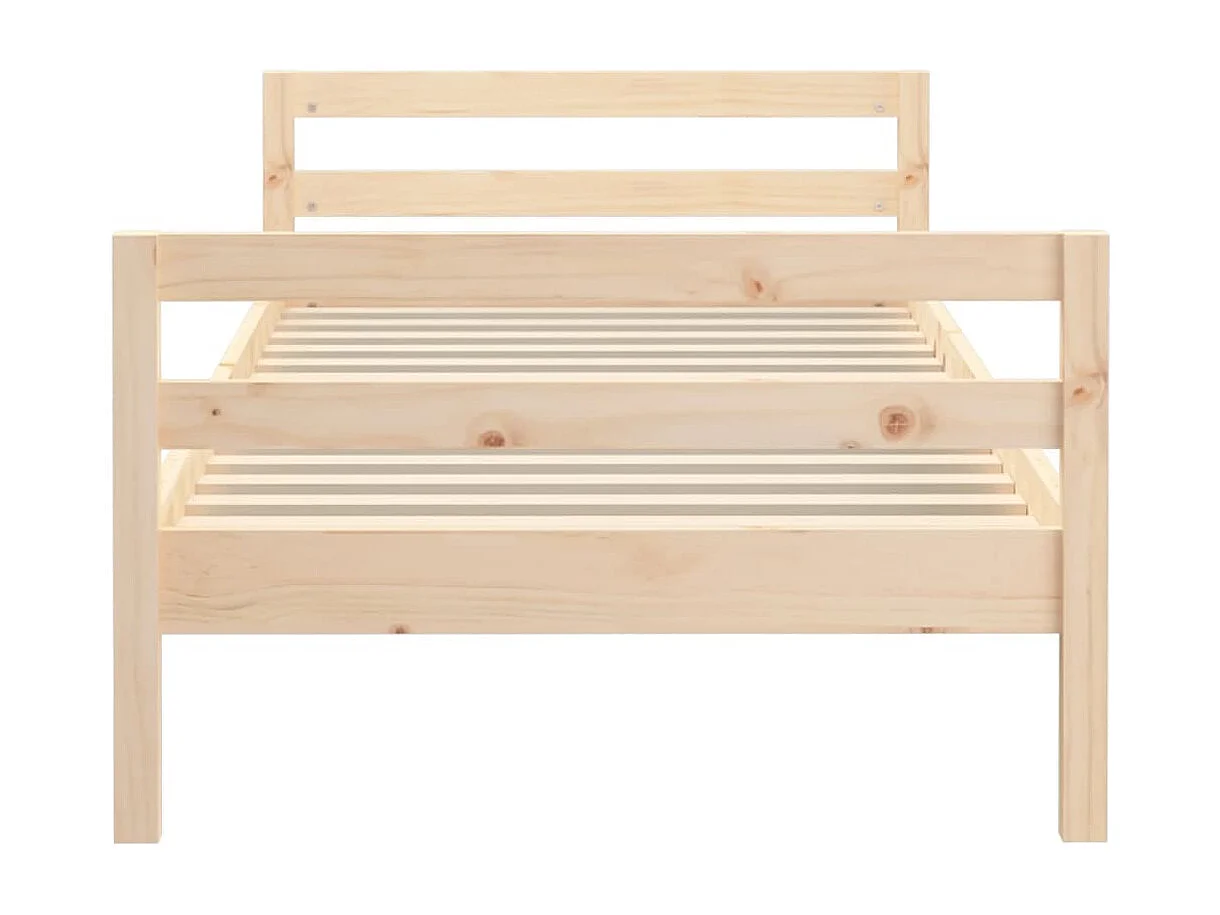 Lit simple | Lit adulte, enfant | Cadre de lit 90x190 cm bois de pin massif