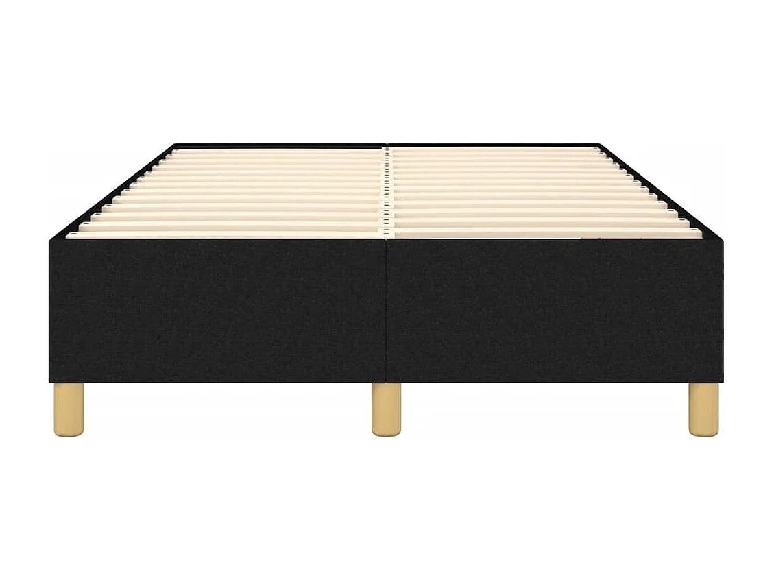 Lit simple | Lit adulte, enfant | Cadre de lit noir 120x200 cm tissu