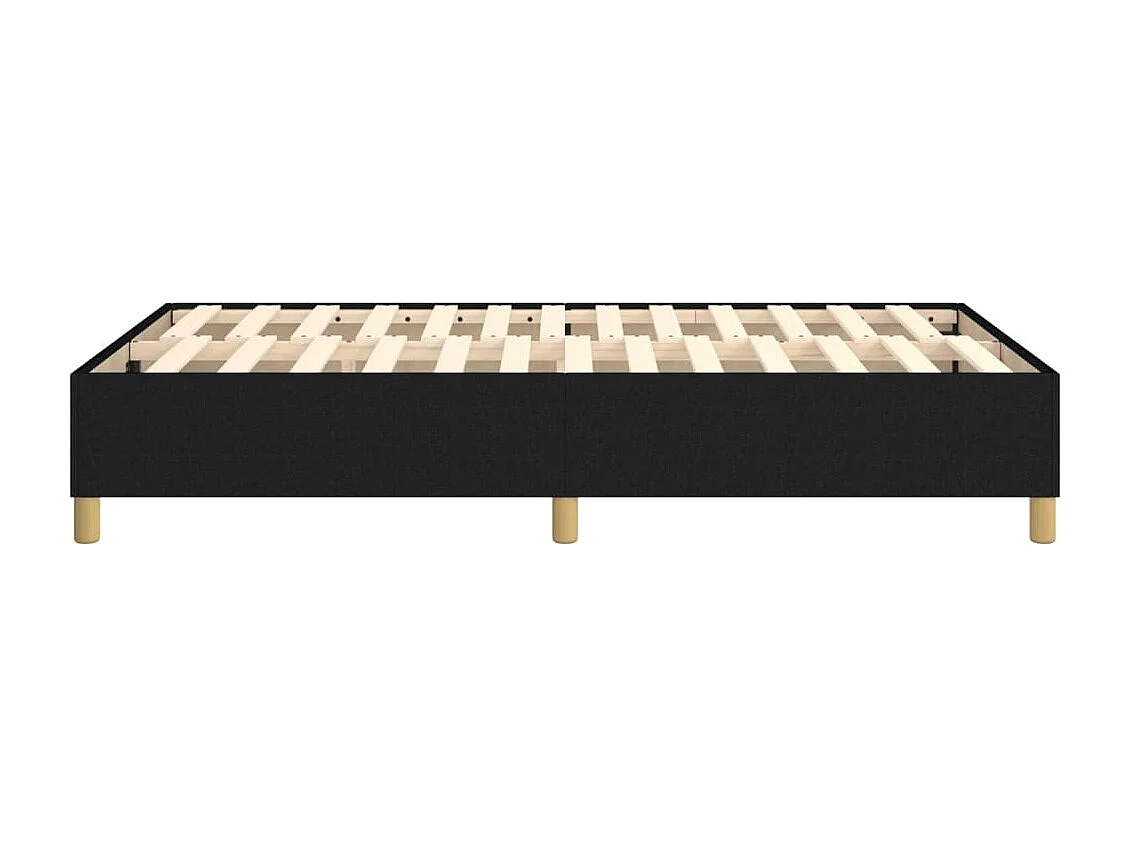 Lit simple | Lit adulte, enfant | Cadre de lit noir 120x200 cm tissu