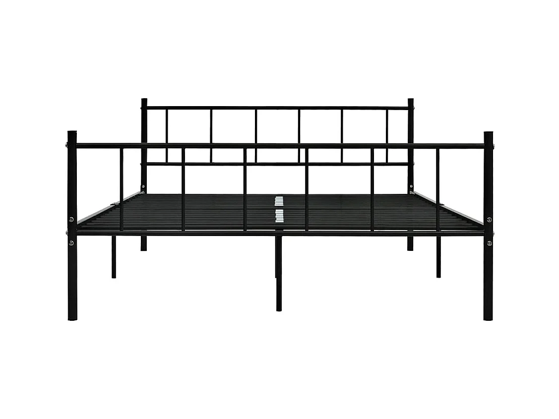 Lit double | Lit adulte | Cadre de lit noir métal 180x200 cm