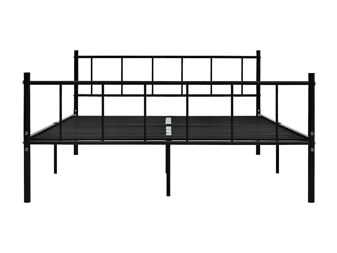 Lit double | Lit adulte | Cadre de lit noir métal 180x200 cm