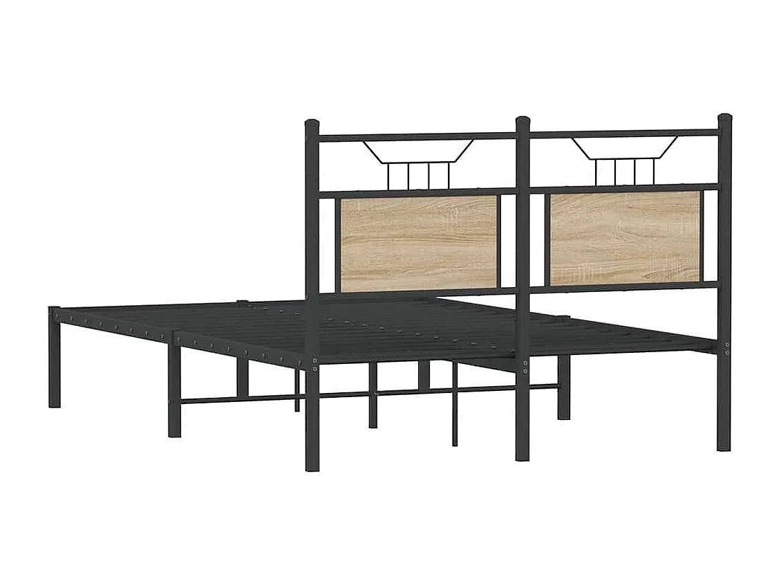 Letto per adulti | Letto singolo | Giroletto senza Materasso Rovere Sonoma 120x190cm in Truciolato