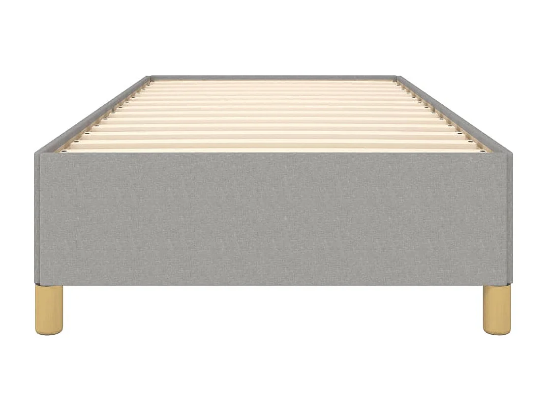 Lit simple | Lit adulte, enfant | Cadre de lit gris clair 80x200 cm tissu