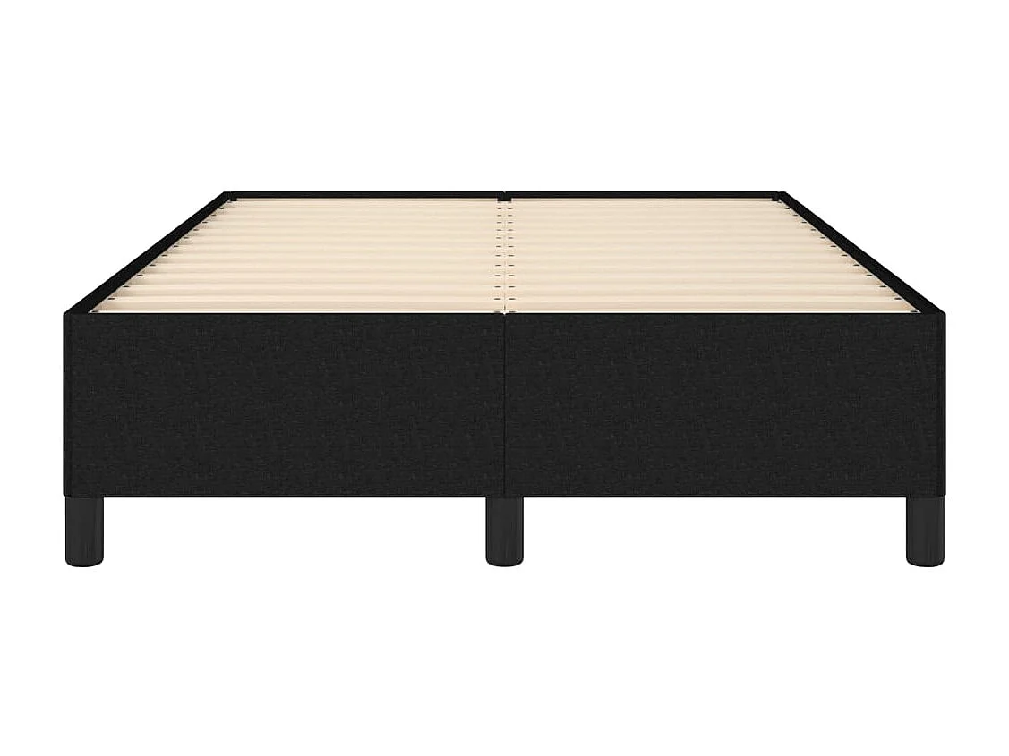 Lit simple | Lit adulte, enfant | Cadre de lit noir 120x190 cm tissu
