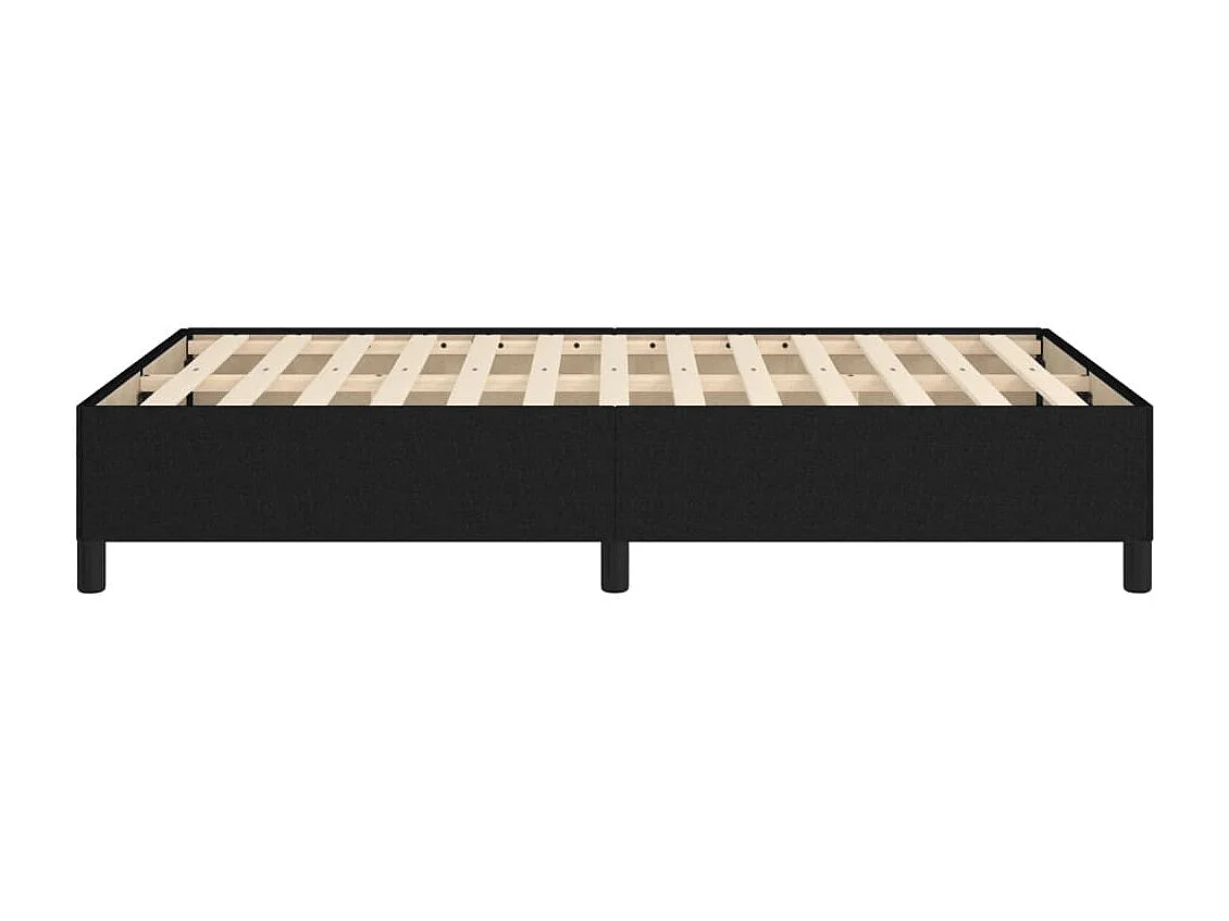 Lit simple | Lit adulte, enfant | Cadre de lit noir 120x190 cm tissu