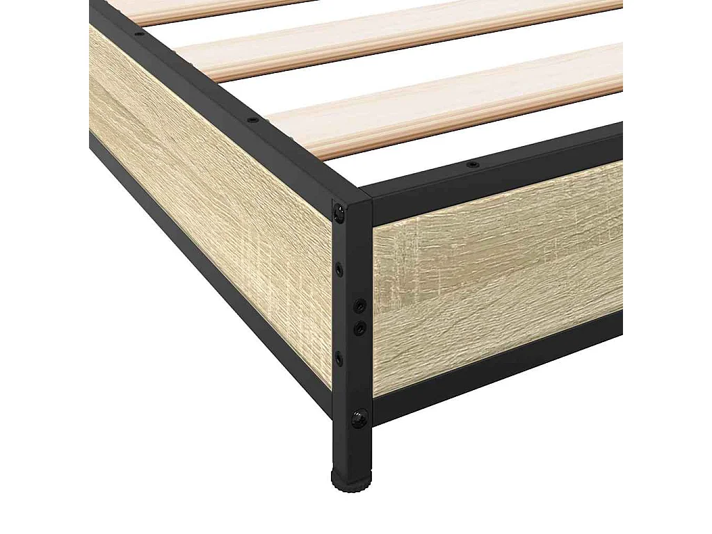 Lit simple | Lit adulte, enfant | Cadre de lit chêne sonoma 120x200 cm