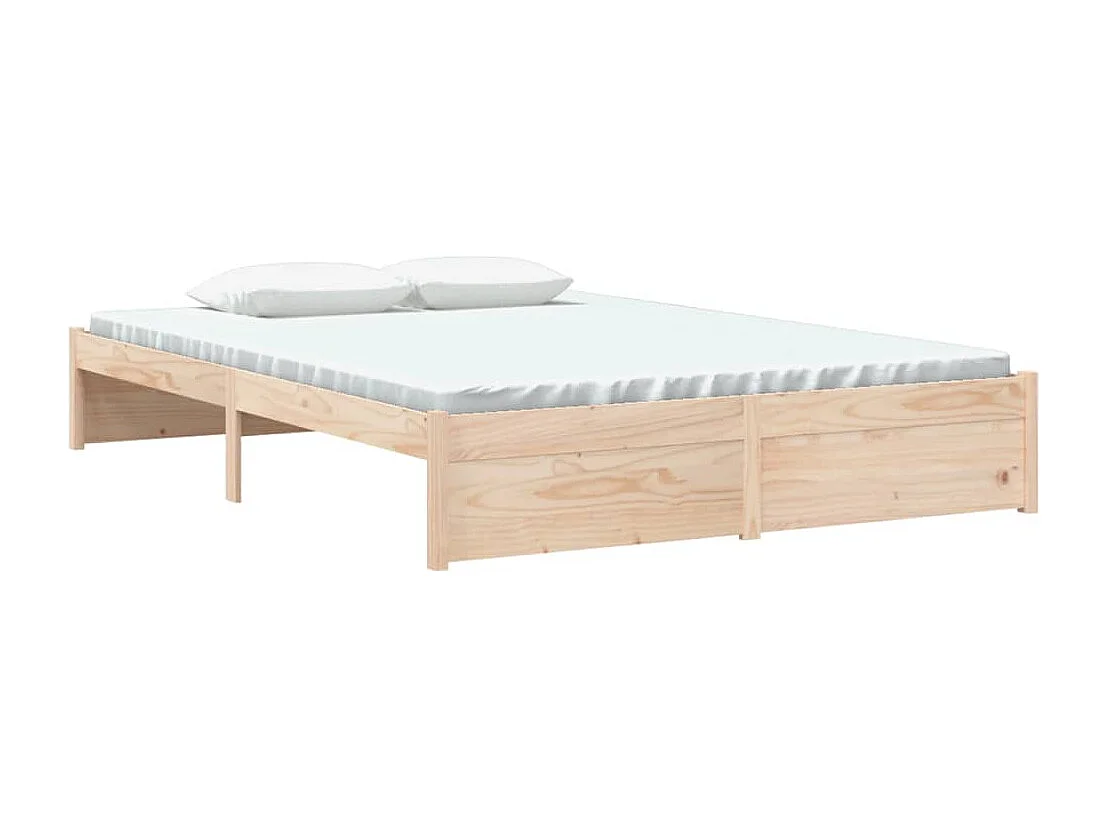 Lit double | Lit adulte | Cadre de lit bois massif 140x190 cm