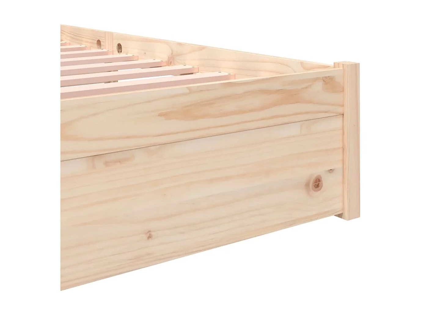 Lit double | Lit adulte | Cadre de lit bois massif 140x190 cm