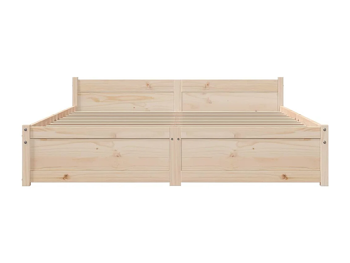 Lit double | Lit adulte | Cadre de lit bois massif 140x200 cm