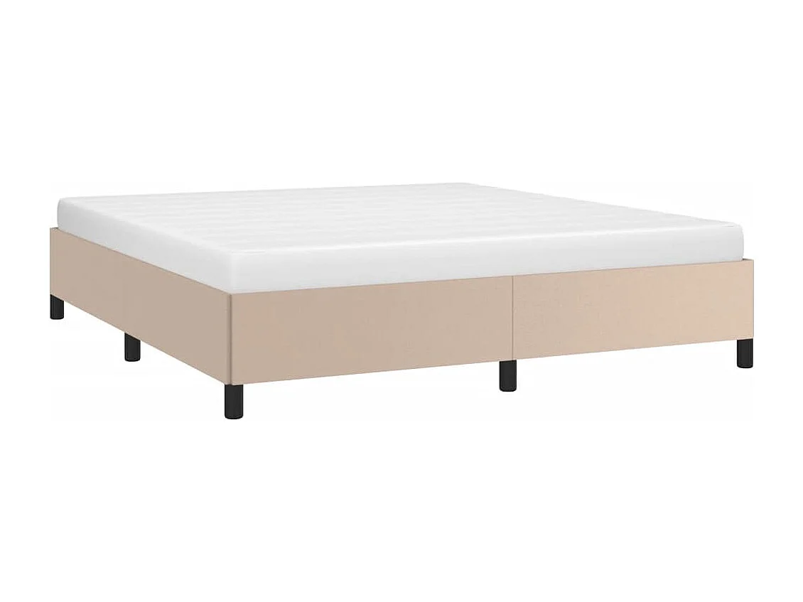 Lit double | Lit adulte | Cadre de lit cappuccino 160x200 cm similicuir