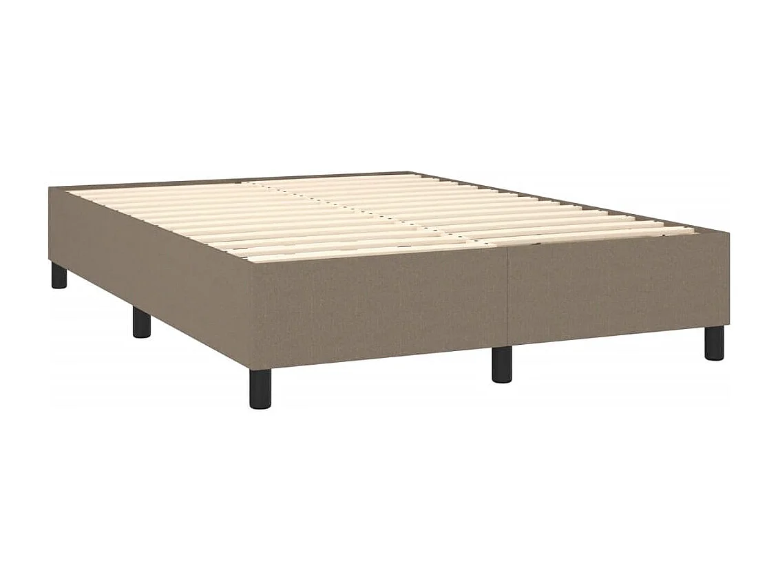 Lit double | Lit adulte | Cadre de lit taupe 140x190 cm tissu