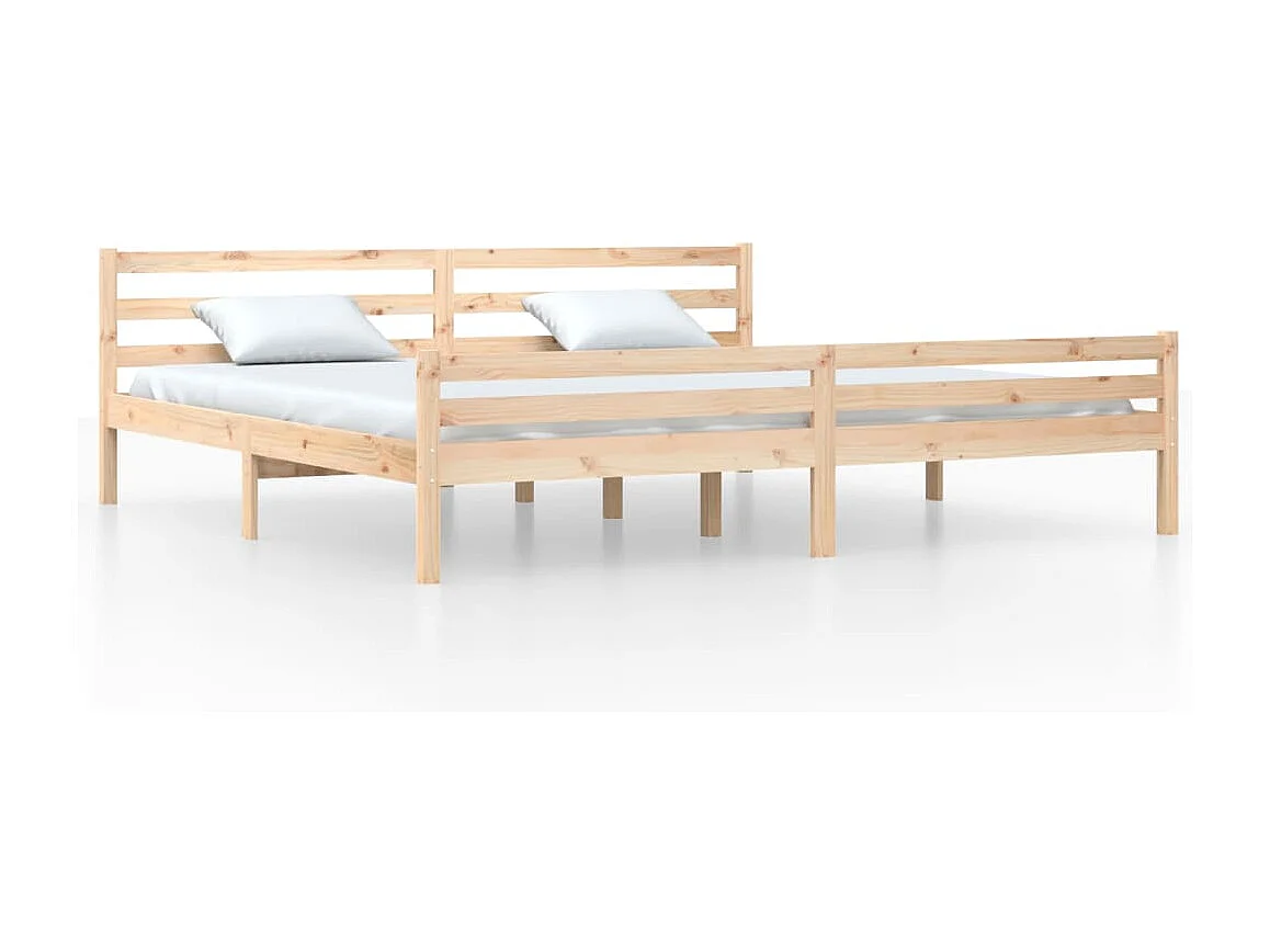 Lit double | Lit adulte | Cadre de lit bois massif 200x200 cm