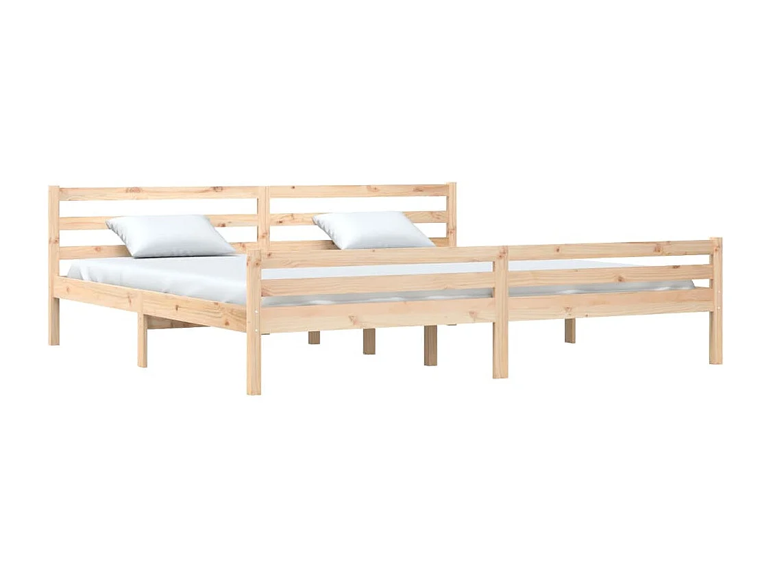 Lit double | Lit adulte | Cadre de lit bois massif 200x200 cm