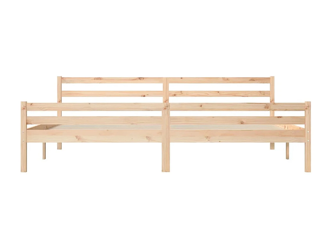 Lit double | Lit adulte | Cadre de lit bois massif 200x200 cm