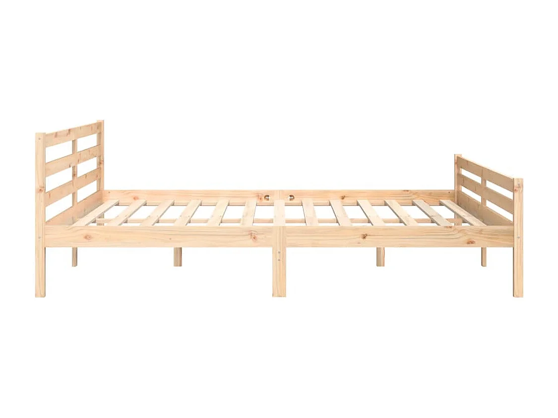 Lit double | Lit adulte | Cadre de lit bois massif 200x200 cm