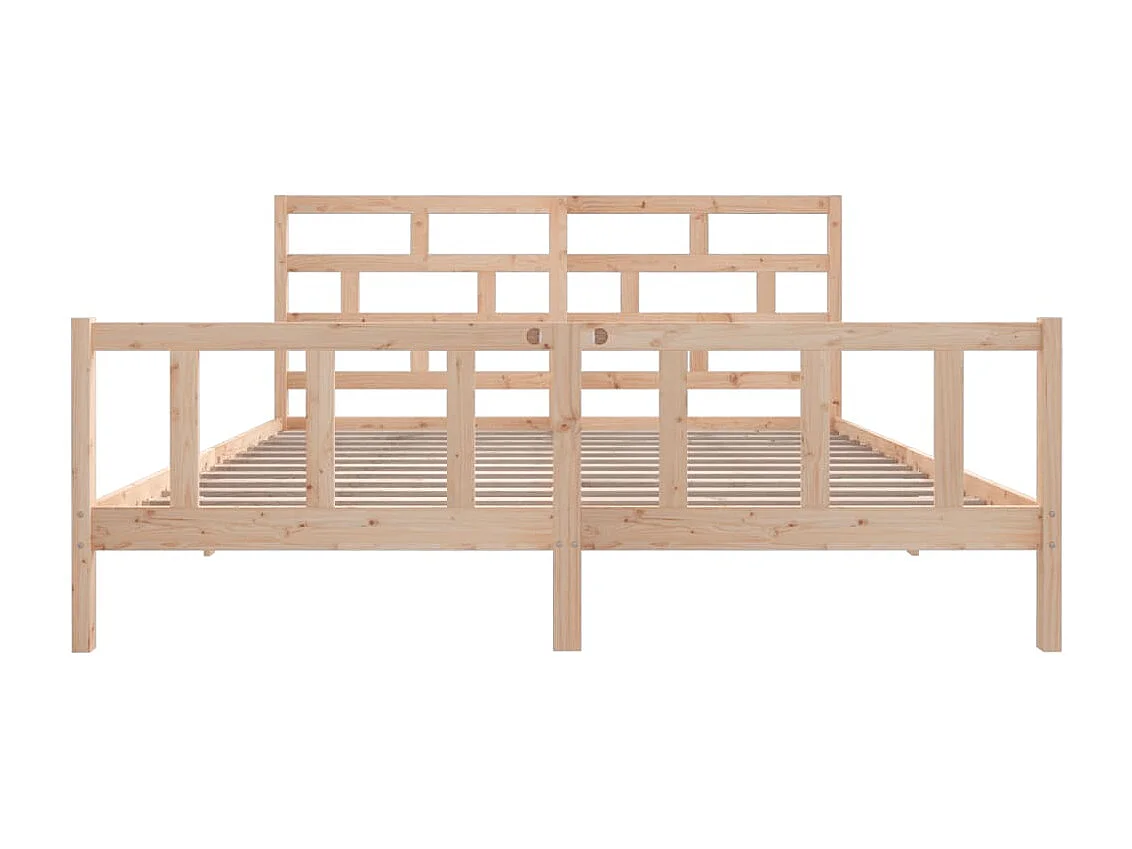 Lit double | Lit adulte | Cadre de lit bois massif 200x200 cm